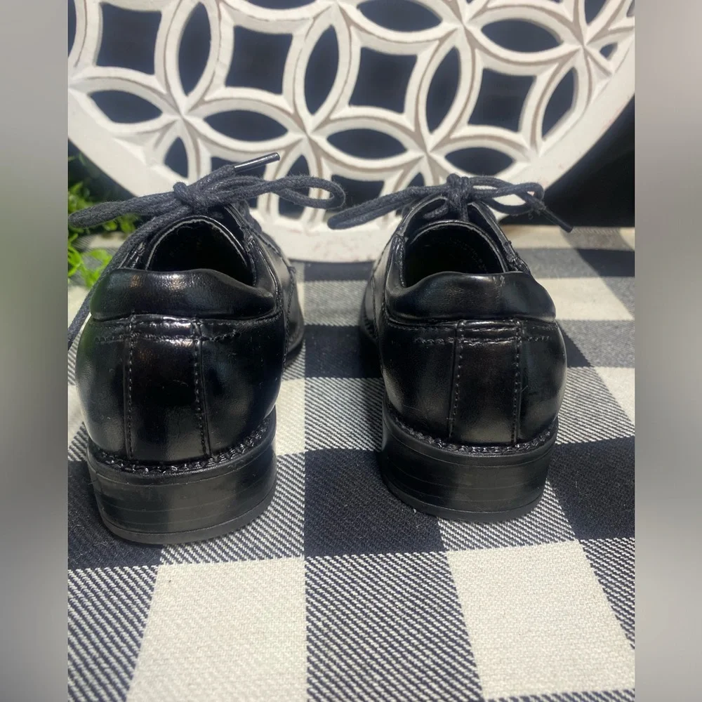 Kids Drexlite Classic Black Lace-Up Dress‎ Shoes